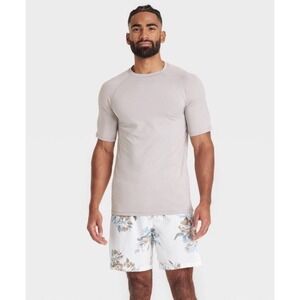 Goodfellow Shirt Mens Size Large Gray UPF 50+ Quick Dry Swim Tee Rash Guard